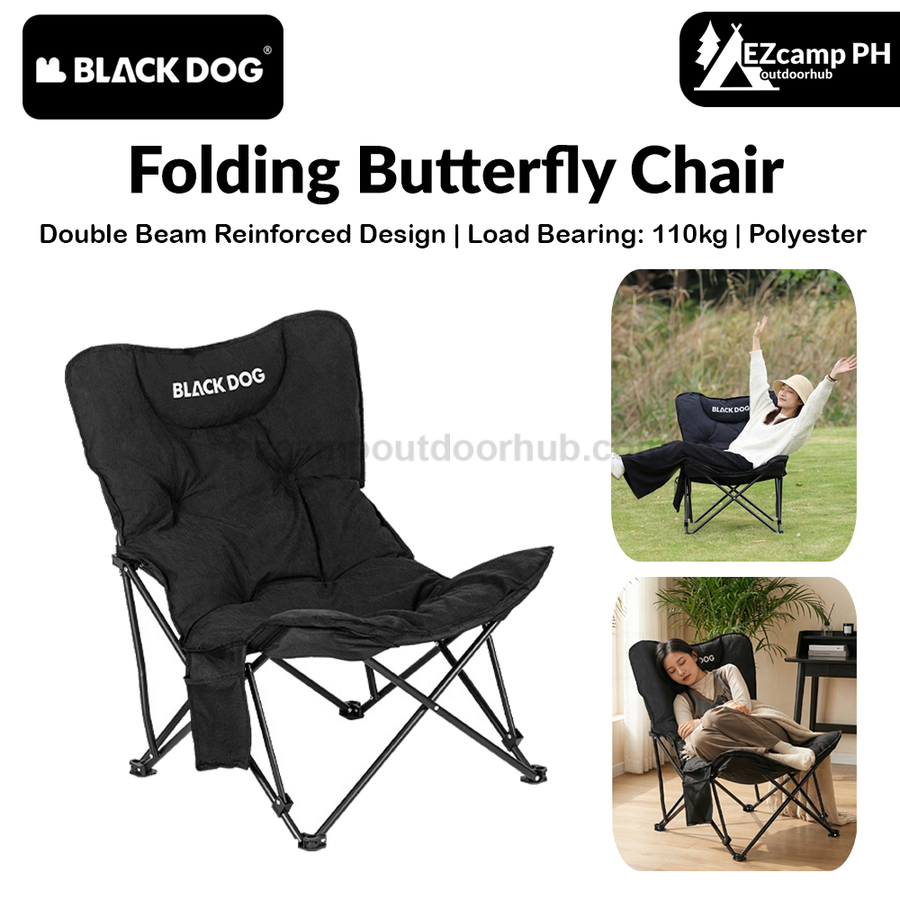 Blackdog Folding Camp Chair with Side Pocket