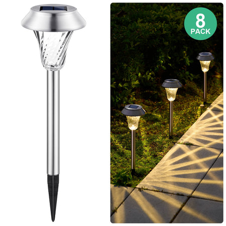 Brightown Solar Pathway Lights (8-Pack)
