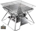 CampingMoon Portable Folding BBQ Grill (Stainless)