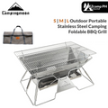 CampingMoon Portable Folding BBQ Grill (Stainless)