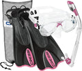 Cressi Palau LAF Snorkel Set (Mask, Snorkel, Fins)