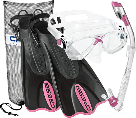 Cressi Palau LAF Snorkel Set (Mask, Snorkel, Fins)