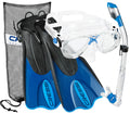 Cressi Palau LAF Snorkel Set (Mask, Snorkel, Fins)
