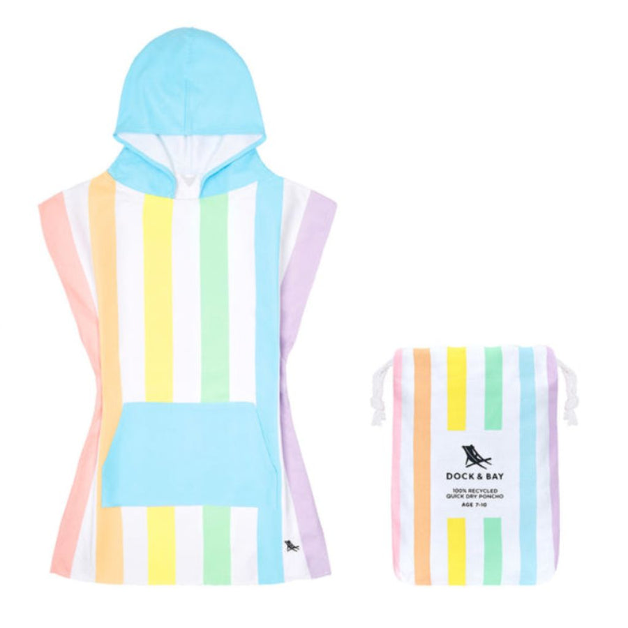 Dock & Bay Kids Hooded Beach Poncho Towel