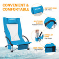 KingCamp Low Sling Beach Chair with Cooler Bag