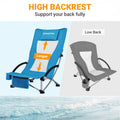 KingCamp Low Sling Beach Chair with Cooler Bag