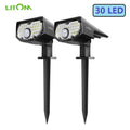 LITOM Solar Landscape Spotlights (2-Pack)