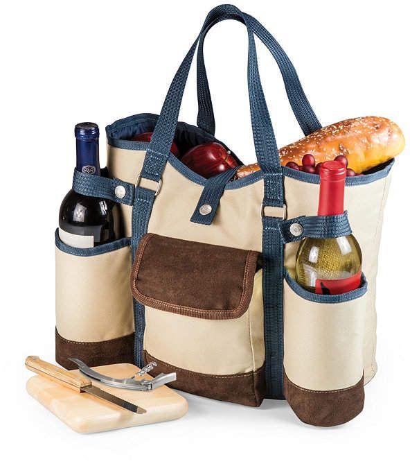 Picnic Time Insulated Wine Country Tote