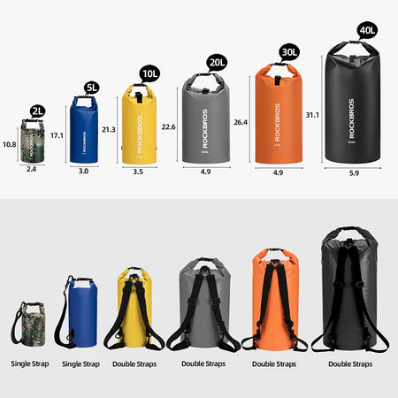 ROCKBROS Waterproof Dry Backpack 30L