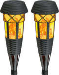 Shustar Solar Flickering Flame Torch Lights (2-Pack)