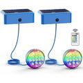 Submersible RGB LED Pool Lights (2-Pack, Remote)