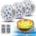 Submersible RGB LED Pool Lights (2-Pack, Remote)