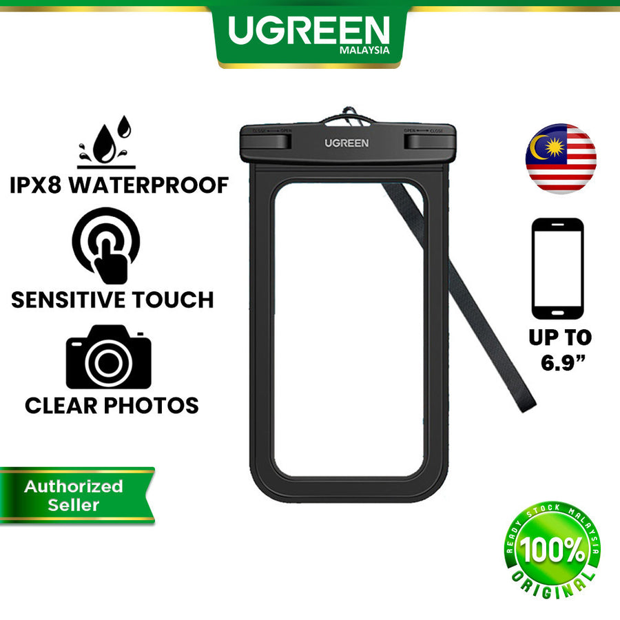 UGREEN Waterproof IPX8 Phone Case with Lanyard