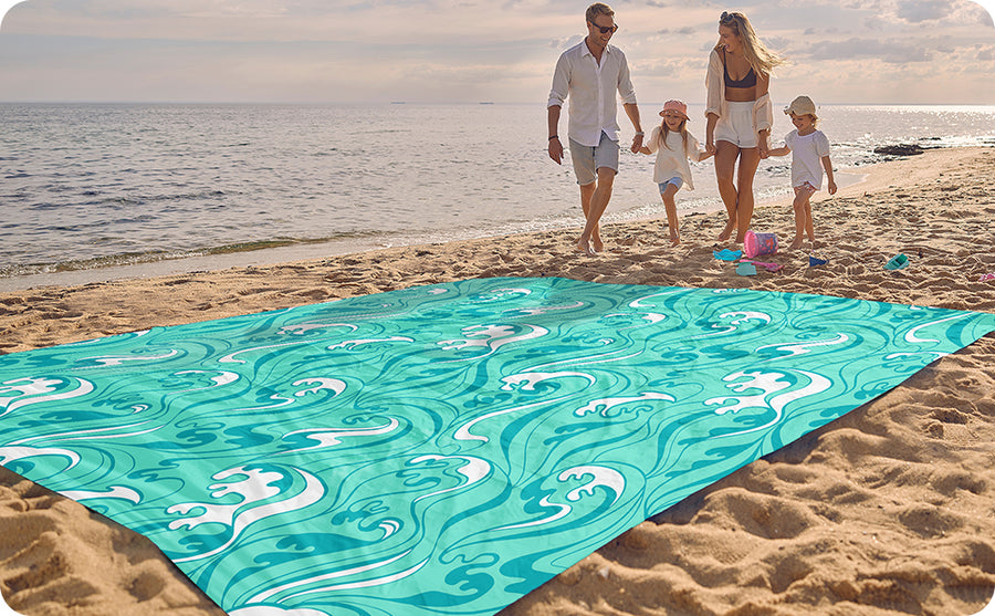 WEKAPO Sand-Free Beach Blanket (XL)